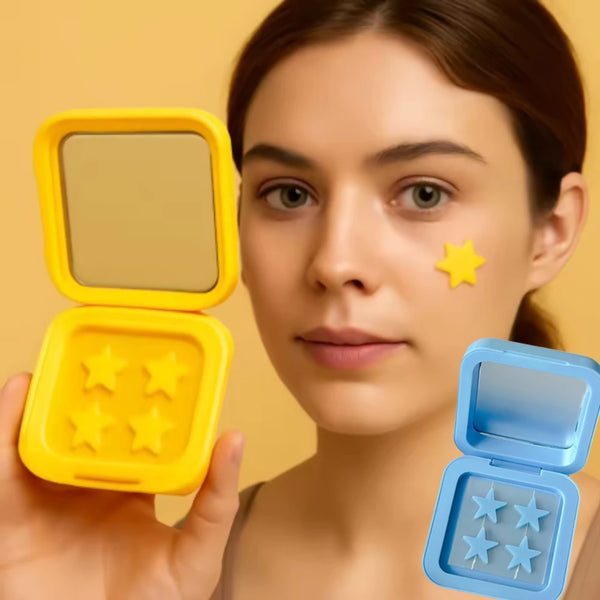 32 Patches Acne Pimple Patches Hydrocolloid Invisible Star Color Acne Patch Absorbing Spot Sticker For Inflamed Acne Skin Care