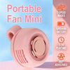 Portable Mini Clip Fan Silent 1000 MAh USB Rechargeable Cooling Fan 3 Speed Whirlwind Leafless Fan Hanging Neck Waist Fan