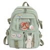 Japanese Style Backpack for Girls Korean Style Cute Kawaii Bag Campus Student Book Bag  Casual Large Capacity Laptop Bag