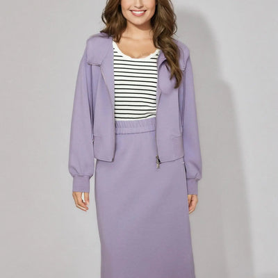 DUSHU Plus Size Women's Fashionable Stylish Sweatshirt Skirt Sweatpants Suit 2025 Spring New Design Solid Versatile Casual Set