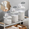 Detergent Powder Storage Box Refillable Airtight Laundry Detergent Dispenser Softener Bleach Storage Container with Lids