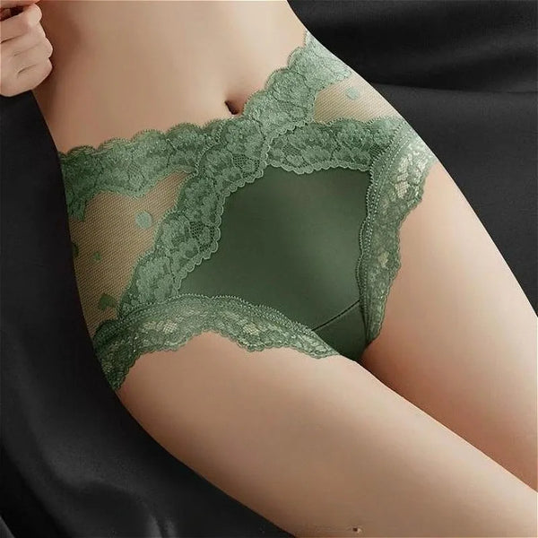 Lace Sexy Underwear Womens Panties High Waist Transparent Briefs Ropa Interior Femenina Butt-up Bikini Bottom Abdomen Breathable