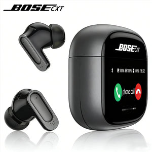 BOSECXT Ultra V11 Smart Touch Multi functional Large Screen TWS Wireless ANC Noise Cancelling Earbuds Enc Heavy Bass Earbuds