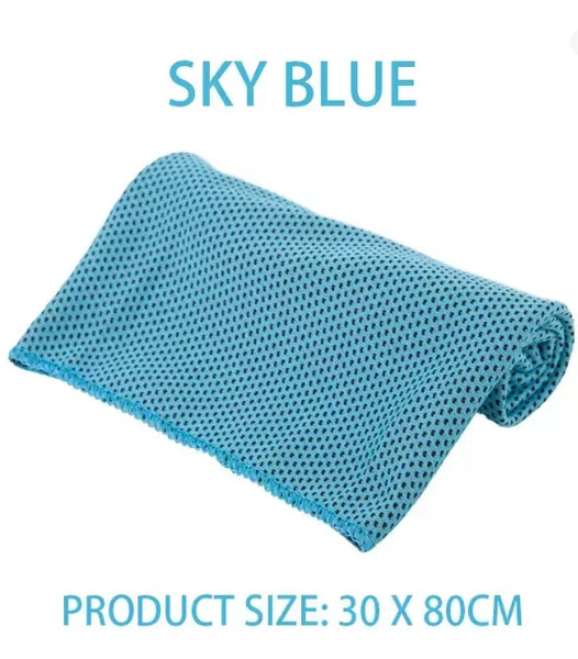 Outdoor Microfiber Quick Dry Cooling Ice Towel Sports Cold Towel for Fitness Camping Running