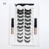 10Pairs Magnet False Eyelashes Reusable Magnetic Eyelashes With Eyeliner and Tweezers Natural Look Fake Eyelashes