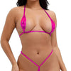 Women's 2Pcs Halter Neck Micro Bikini Set Sexy Swimwear with Bra Tops And G-string Thong Underwear Hot Lingerie