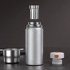 Pop-up Lid Thermos Double Wall Coated Titanium Stainless Steel Insulated 480ML Thermal Tea Infuser Bottle Cup Coffee Mug Tumbler