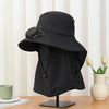Men Fan Hat With Solar Panel Wide-Brimmed Shawl Fishing Hat Solar USB Charging UV-Protection Outdoor Hat
