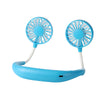 Portable Hanging Neck Fans 3-Speed Adjustable Neck Dual Fan USB Rechargeable Home OfficeOutdoor Travel