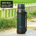 Matte blue 2000ml bottle + baby bottle brush & filter set