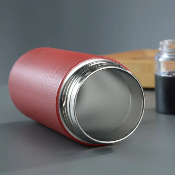New Stainless Steel Insulated Cup 500ML Capacity Tea Water Separation Vacuum Mug Leak-Proof Tea Infuser Bottle