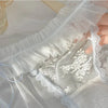 Women's panties Lace Jacquard Pattern Low-Waist Translucent Detail Sexy Briefs Butterfly lace trim Soft Comfortable  Plus Size