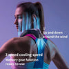 New Portable Neck Fan 5200mAh Neck Air Conditioner Rechargeable Semiconductor Cooling Fan Outdoor Personal Fan Wearable Cooler