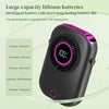 Colorful Hanging Neck Fan Portable Hanging Neck Fan Intelligent Digital Display Colorful Atmosphere Light Five-speed Adjustable