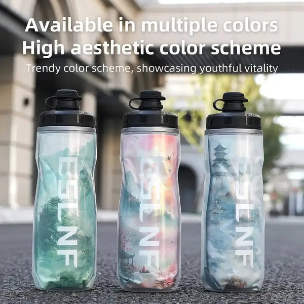ESLNF Insulated And Outdoor Ice-Protected Heat Bottles 610Ml PP5 Bicycle Sports Cup Cycling Bike Water Bottle - Iceprotected