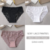 3PCS/Set Luxury Floral Embroidery Lace Panties Women Briefs Sexy Hollow Lingerie Female Underwear Ladies Breathable Underpants