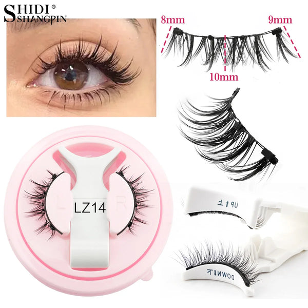 No Glue Needed Magnetic Lashes Reusable Natural Look Magnetic False Eyelashes Set with Tweezer Tool Fluffy Faux Mink Eyelash New