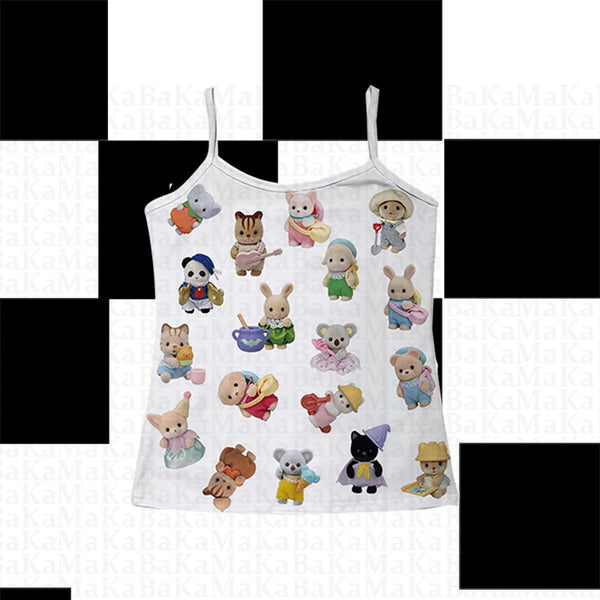 Harajuku Goth Sexy Hot Girls Bottoms Punk Rock Streetwear Y2K Aesthetic Cartoon Cat Print Mini Shorts Summer Casual Chic Fashion