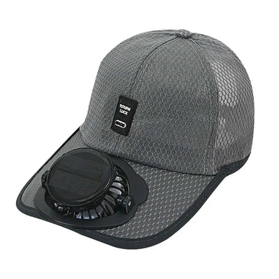 Outdoor Solar Fan Sun Hat USB Rechargeable Breathable Baseball Cap Summer Sun Protection Sunscreen Hat