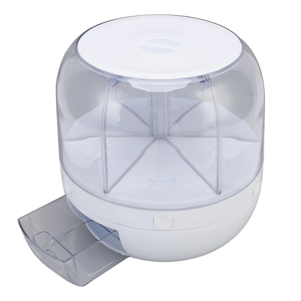 6 Grids Grain Dispenser Rotation Grain Storage Tank Insect Proof Grain Sealed Container For Home Kitchen