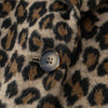 Vintage Leopard Women's Jacket Suit Casual Turndown Collar Women Coat Fashion V-neck Long Sleeve Jackets Autumn New Coats