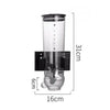 Kitchen Storage Food Organizer Wall Mounted Dry Food Cereal Dispenser Snack Grain Plastic Storage Container Box Rack for Home