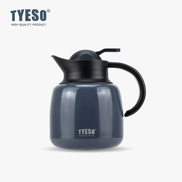 Tyeso Pumpkin-Shaped Thermos 304 Stainless Steel Insulated Tea Infuser Hot Cold Water Bottle Large Capacity Removable Infuser