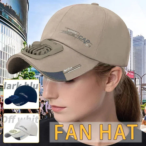 Cap with Fan Summer USB Charging Cooling Fan Baseball Cap Outdoor Golf Sunscreen 2 Speed Adjustable Peaked Hat Hiking Cap Amagi