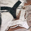 Women's Lace Thong Panties Sexy Floral Lace Trim Low Waist Briefs Breathable Soft Underwear for Women & Girls