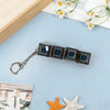 Lighting LED Keyboard Keychain Fidget Toys Clicker Sensory Toy Stress Relief  for Keyboard Keychain Fidget Gadget for Adults toy