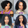 250% Kinky Curly V Part Wig Human Hair No Leave Out Upgrade Deep Curls V Shape Wig No Glue Clip In Half Wig For Women Easy To Go
