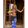 New Bikini Beach Skirt Tunics for Beach Long Leaves Print Bikini Cover up Robe de Plage Sarong Beach Swimsuit cover-ups