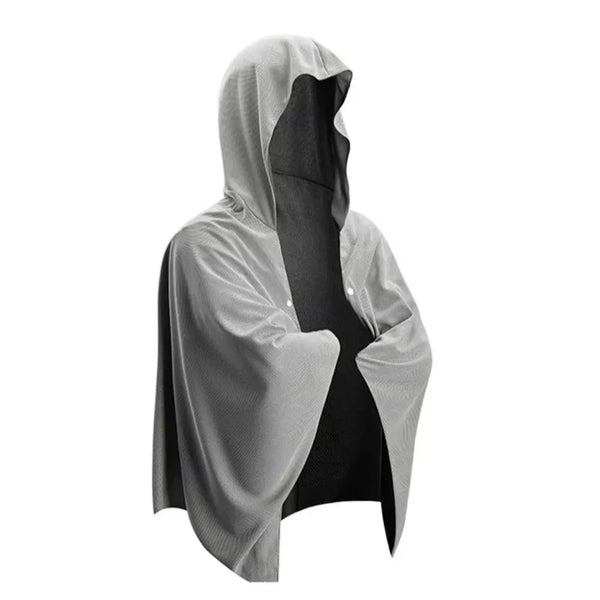 Cooling Hooded Cloak lce Cool Poncho Cover Up Super Absorbent Oversized Hooded Towel Wrap, 4-in-1 for Swimming Beach Pool Travel