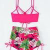 Drawstring Front Shorts Bikinis 2026 High Waist Swimsuit Women Swimwear Female Bathers Bathing Swimming Swim Suit Beachwear