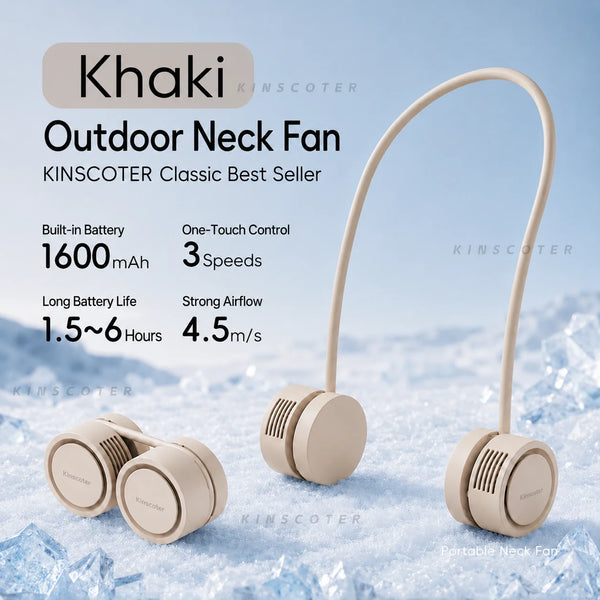 New Hanging Neck Fan Portable Cooling Fan Air Cooler USB Leafless Bladeless Neckband Mini Rechargeable Electric Fans