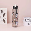 Pink Hello Kitty 800Ml Water Bottle Kuromi Melody Anime Design Large Capacity Pop-Up Straw Leakproof Outdoor Sport Gifts