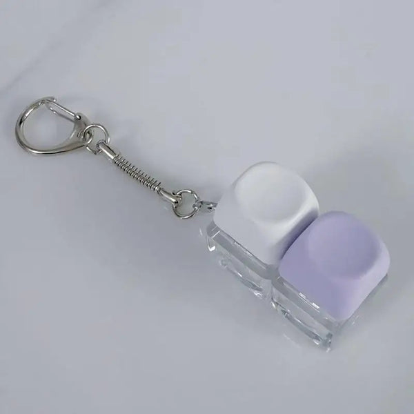 1/2 Key LED Keyboard Button  Clicker Mechanical Keyboard  Keychain For Gifts To Pass The Boring Time Stress Relief