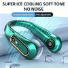 2025 New Best Sellers Wearable Neck Fan Portable Air Conditioner Bladeless Neck Fan Air Cooler 5 Gears and LED Display Screen