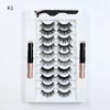 10Pairs Magnet False Eyelashes Reusable Magnetic Eyelashes With Eyeliner and Tweezers Natural Look Fake Eyelashes