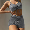Drawstring Front Shorts Bikinis 2026 High Waist Swimsuit Women Swimwear Female Bathers Bathing Swimming Swim Suit Beachwear