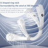 Lenovo Neck Bladeless Fan Mini Ultra Long Life Portable Lazy Silent Fan Usb Charging Student Sports Office 2026 New