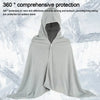 Cooling Hooded Cloak lce Cool Poncho Cover Up Super Absorbent Oversized Hooded Towel Wrap, 4-in-1 for Swimming Beach Pool Travel