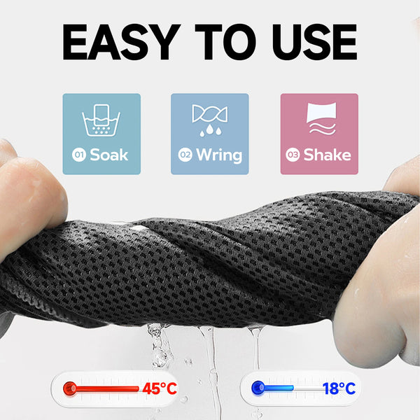 4 Packs Superfiber Ice Towel Soft Breathable Cold Towel Cooling for Yoga, Sports, Golf, Gym, Camping, Running, Fitness, Exercise
