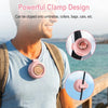 Portable Mini Clip Fan Silent 1000 MAh USB Rechargeable Cooling Fan 3 Speed Whirlwind Leafless Fan Hanging Neck Waist Fan