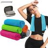 Quick Drying Cooling Towel Soft Breathable Chilly Sweat Absorption Cold Towel with Storage Box Sports Running Yoga Gym Club