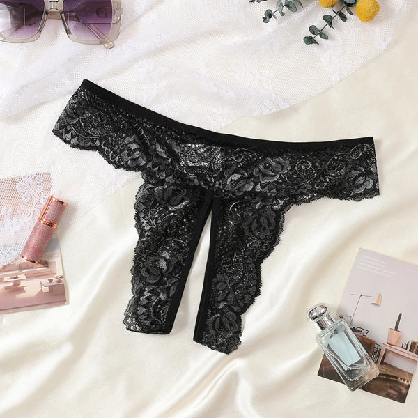 1PCS Lace Thong Women's Tanga Low Waist Sexy Lingeries Transparent Panties Laides T Back Pants Girls Underwear Female Underpants