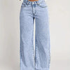 2026 New American Fashion Women's Loose Casual Wide Leg Straight Denim Jeans Baggy Streetwear Pants All Season Trousers