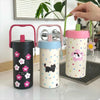 Stainless Steel Portable Insulated Cup Water Cup Large Capacity Sport Thermal Water Bottle Handle Tea Infuser