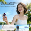 Mini Hand Fan Ultra Mini Fan Portable USB Rechargeable Neck Hanging Fan With Light Pocket Size Small Handheld Fan For Outdoor