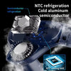 New Portable Neck Fan 5200mAh Neck Air Conditioner Rechargeable Semiconductor Cooling Fan Outdoor Personal Fan Wearable Cooler